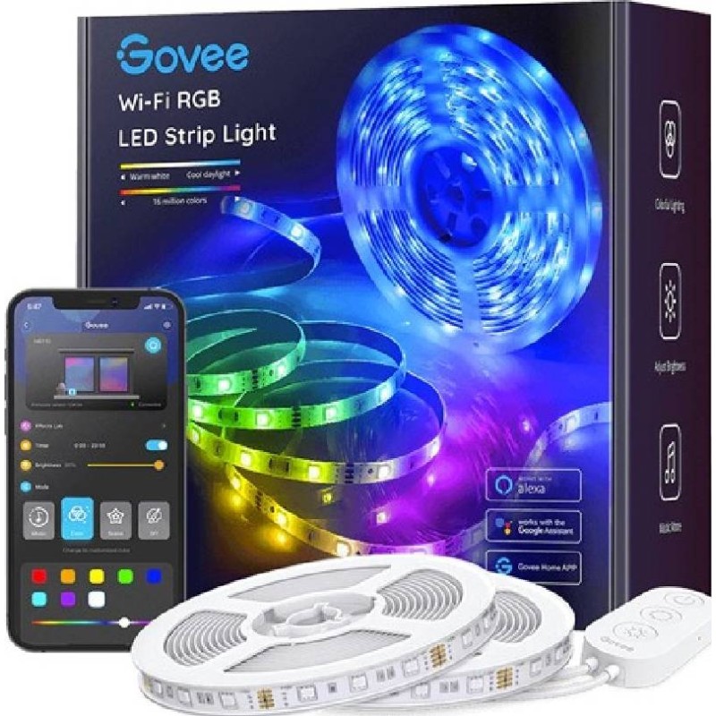 Govee LED Light Strip - H6110 - RGB Smart WiFi & BT 10m — Buy in Cyprus with Fast Delivery