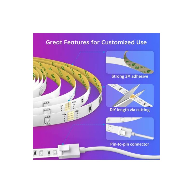 Govee LED Light Strip - H6110 - RGB Smart WiFi & BT 10m — Buy in Cyprus with Fast Delivery