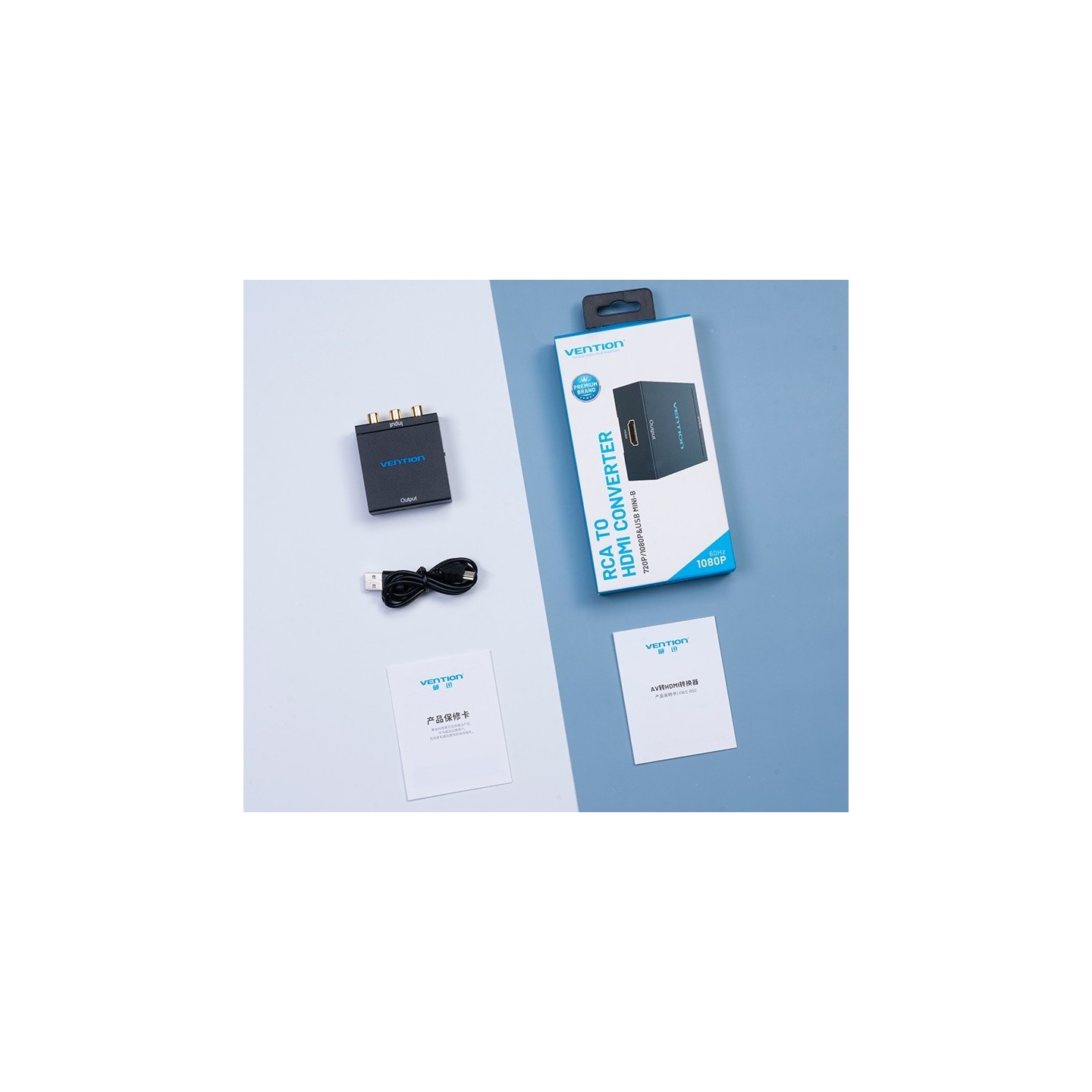 Vention Converter - AEFB0 - 3RCA to HDMI USB Powered — Buy in Cyprus with Fast Delivery