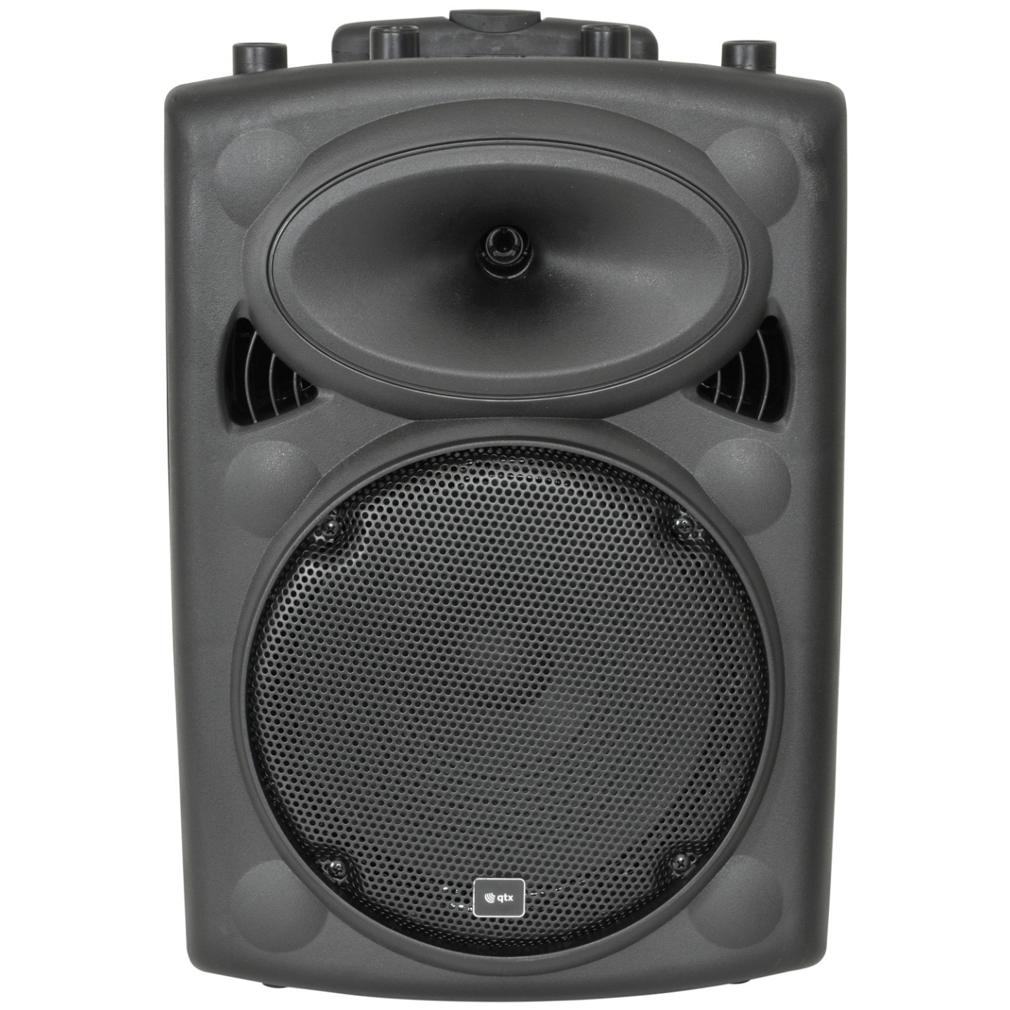 QTX QR10PA 10'' Professional Portable Karaoke & PA Speaker with 1x Wireless Microphone, Bluetooth USB & FM 178.839UK