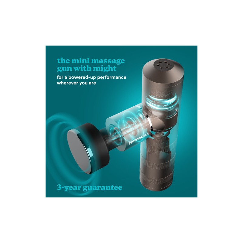Buy Homedics Massage Gun - HHP-65GM - Myti Anthracite Massage Gun in Cyprus, Nicosia, Limassol, Larnaka, Pafos