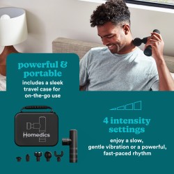 Buy Homedics Massage Gun - HHP-65GM - Myti Anthracite Massage Gun in Cyprus, Nicosia, Limassol, Larnaka, Pafos