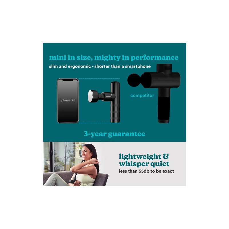 Buy Homedics Massage Gun - HHP-65GM - Myti Anthracite Massage Gun in Cyprus, Nicosia, Limassol, Larnaka, Pafos