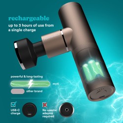 Buy Homedics Massage Gun - HHP-65GM - Myti Anthracite Massage Gun in Cyprus, Nicosia, Limassol, Larnaka, Pafos