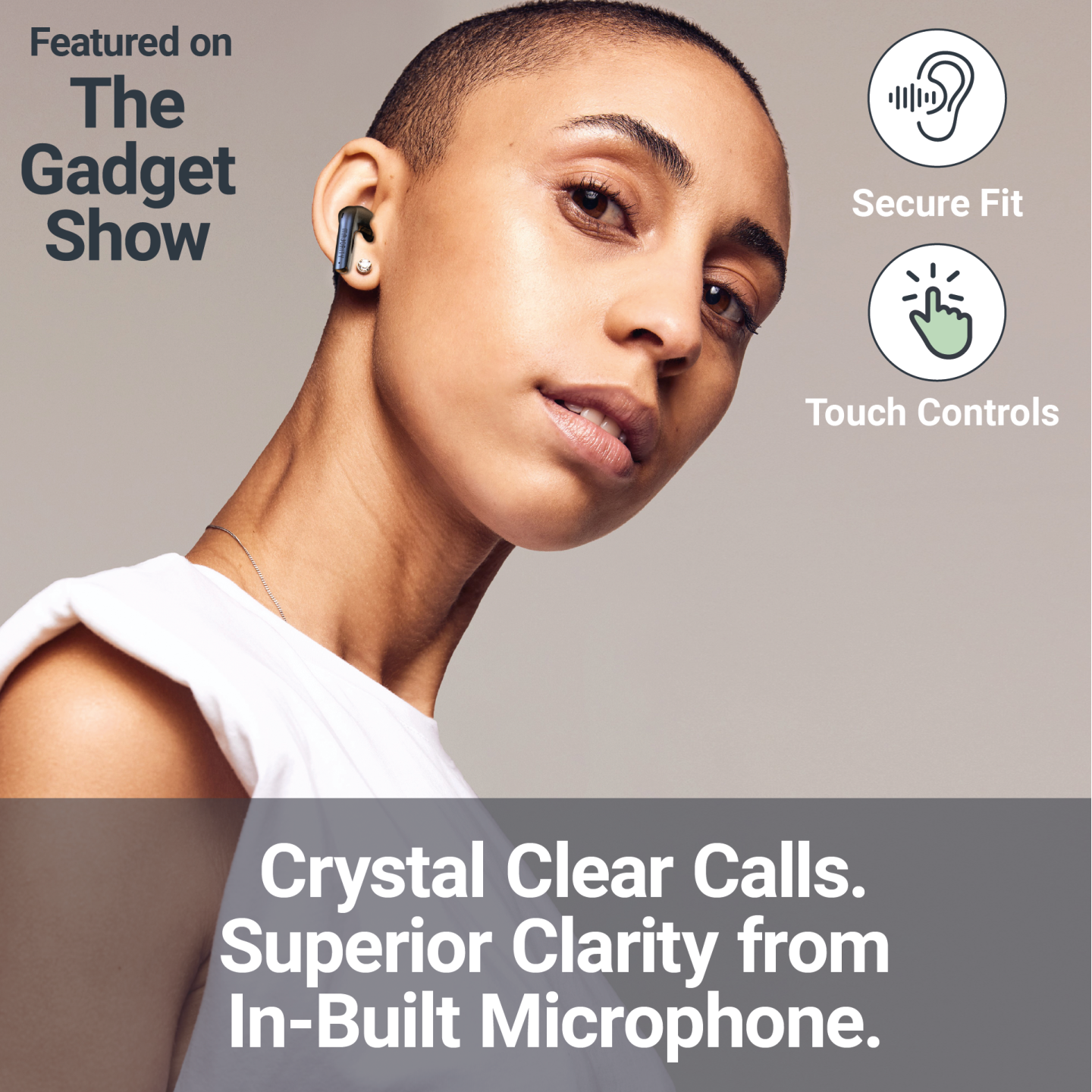 Majority Earphones - TRU-1 - TWS Sports Earphones IPX7 Black — Buy in Cyprus with Fast Delivery