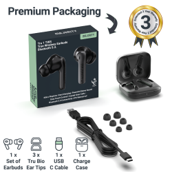 Buy Majority Earphones - TRU-1 - TWS Sports Earphones IPX7 Black in Cyprus, Nicosia, Limassol, Larnaka, Pafos