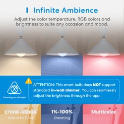 Buy Meross Homekit Smart Wi-Fi LED Bulb - MSL120HK-UK - RGBWW E27 in Cyprus, Nicosia, Limassol, Larnaka, Pafos