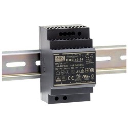 Buy Meanwell DIN Rail PSU - HDR-60-24 - DIN Rail PSU 24V 60W in Cyprus, Nicosia, Limassol, Larnaka, Pafos