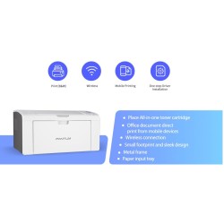 Buy Pantum Laser Printer - P2509W - Laser Printer with Wi-Fi 22ppm in Cyprus, Nicosia, Limassol, Larnaka, Pafos