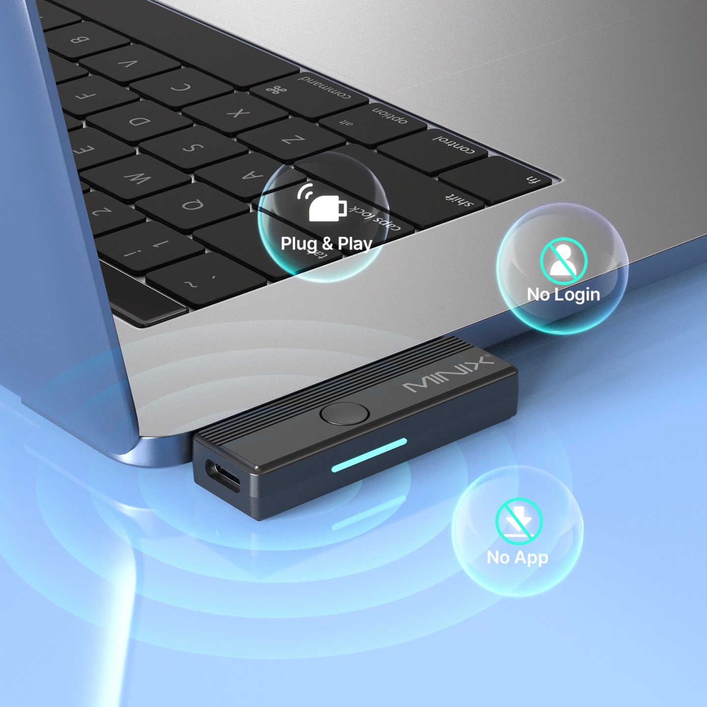 MINIX Wireless Display Adapter USB-C to HDMI 1080p with Phone Charging C1 Plus — Buy in Cyprus with Fast Delivery