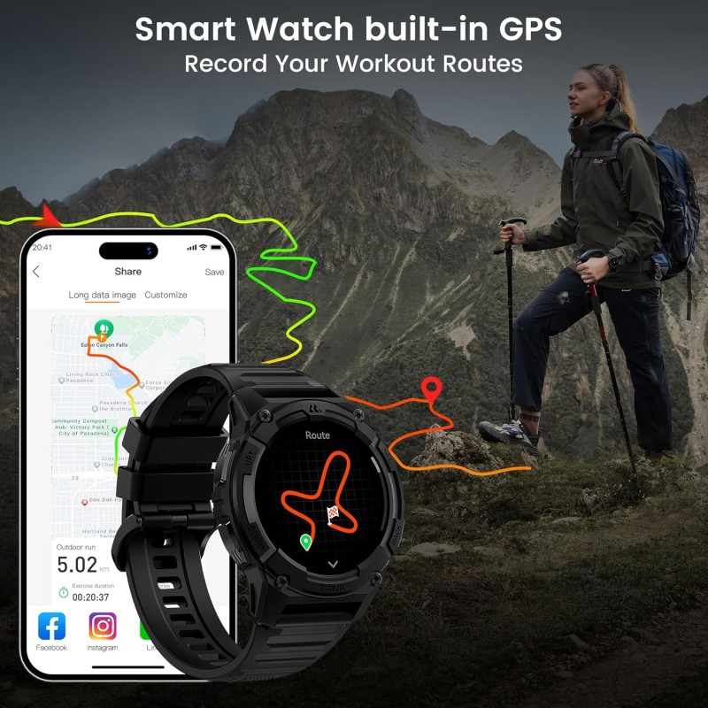 Buy Kospet Rugged Smartwatch GPS Silicone Black - TANK S2 - Rugged Smartwatch GP... in Cyprus, Nicosia, Limassol, Larnaka, Pafos