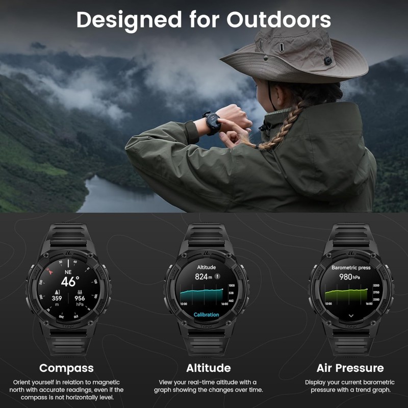 Buy Kospet Rugged Smartwatch GPS Silicone Black - TANK S2 - Rugged Smartwatch GP... in Cyprus, Nicosia, Limassol, Larnaka, Pafos