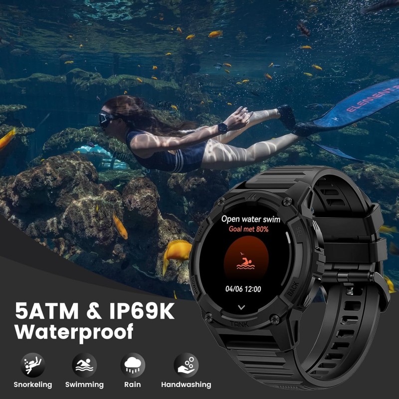 Buy Kospet Rugged Smartwatch GPS Silicone Black - TANK S2 - Rugged Smartwatch GP... in Cyprus, Nicosia, Limassol, Larnaka, Pafos