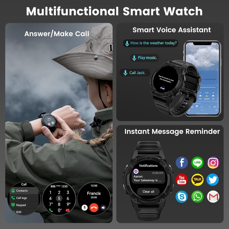 Buy Kospet Rugged Smartwatch GPS Silicone Black - TANK S2 - Rugged Smartwatch GP... in Cyprus, Nicosia, Limassol, Larnaka, Pafos