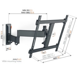 Buy Vogels Turn TV Wall Mount - TVM3443 - 32-65'' Black in Cyprus, Nicosia, Limassol, Larnaka, Pafos