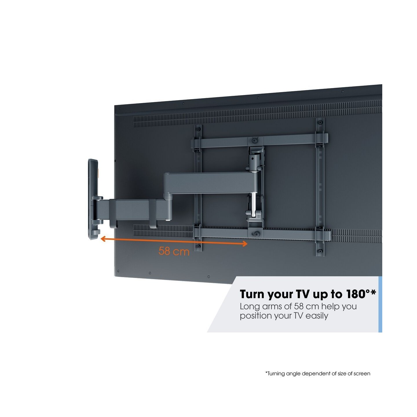 Vogels Turn TV Wall Mount - TVM3443 - 32-65'' Black — Buy in Cyprus with Fast Delivery
