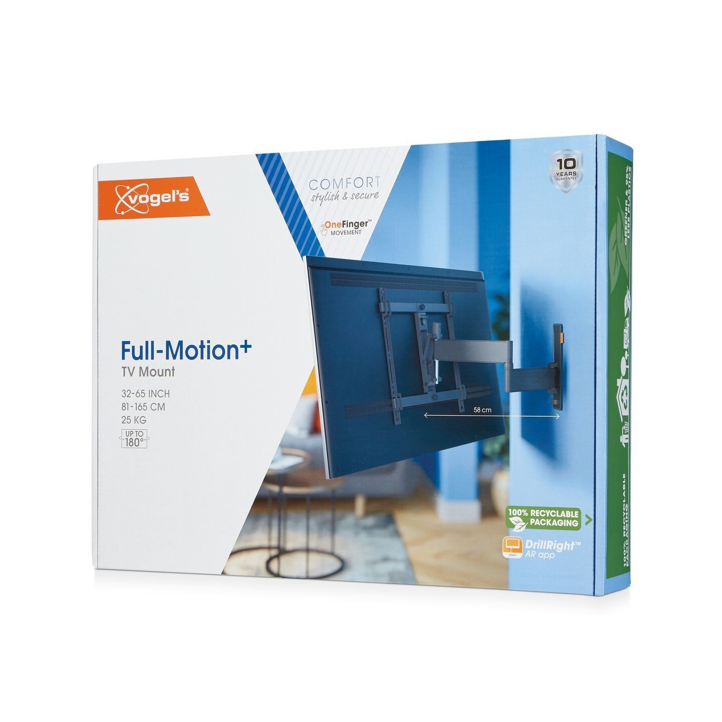 Vogels Turn TV Wall Mount - TVM3443 - 32-65'' Black — Buy in Cyprus with Fast Delivery