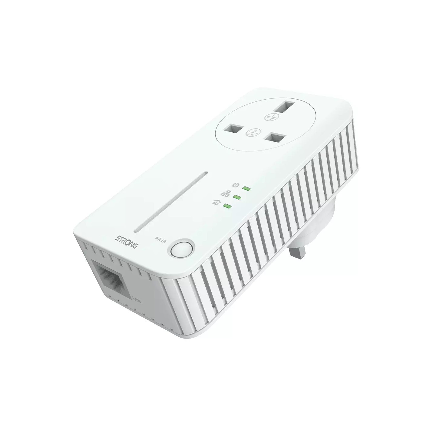 Strong Powerline Kit - POWERLWF600DUOUKV2 - AV600 Passthrough 600Mbps Wi-Fi 300Mbps UK — Buy in Cyprus with Fast Delivery