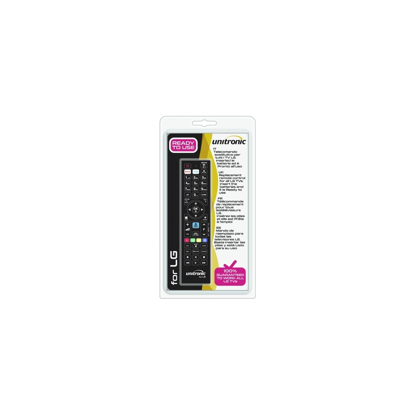 Unitronic TV Replacement Remote Control - LG — Buy in Cyprus with Fast Delivery