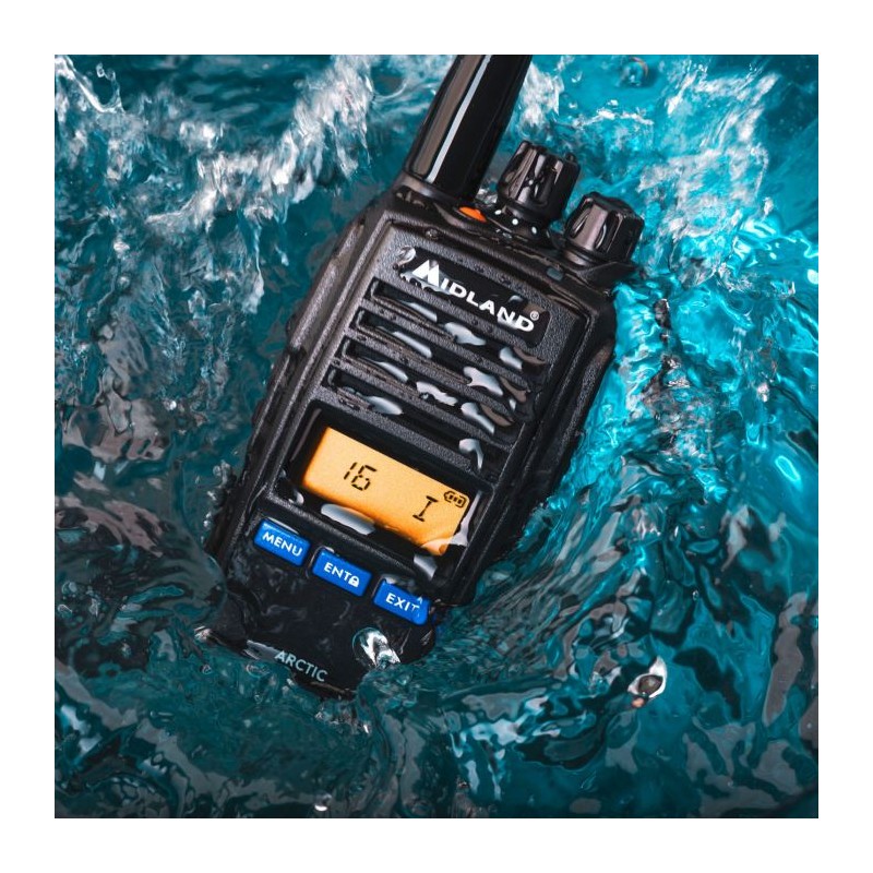 Buy Midland ARCTIC Portable Marine VHF Transceiver - IP67 Black in Cyprus, Nicosia, Limassol, Larnaka, Pafos