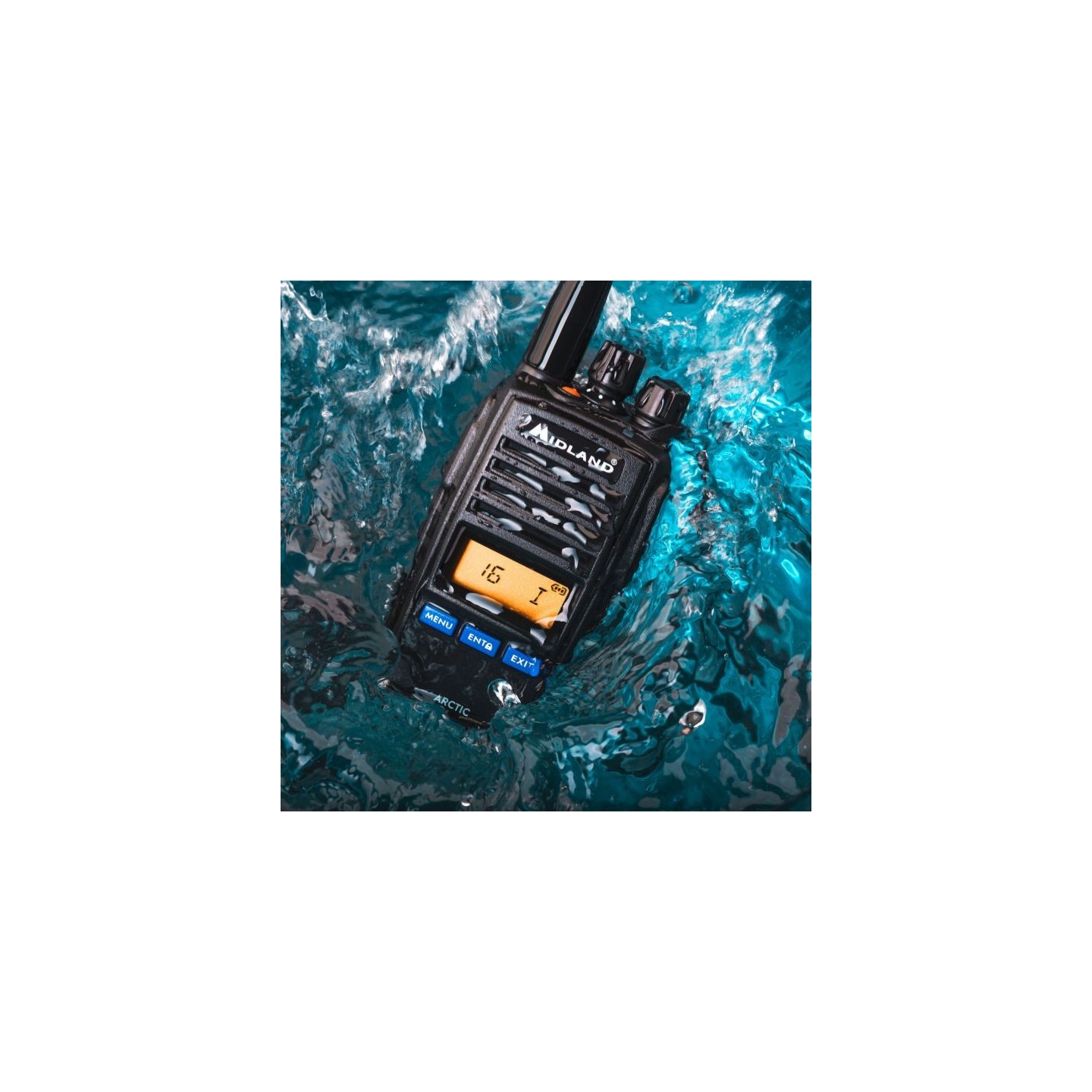 Midland ARCTIC Portable Marine VHF Transceiver - IP67 Black — Buy in Cyprus with Fast Delivery