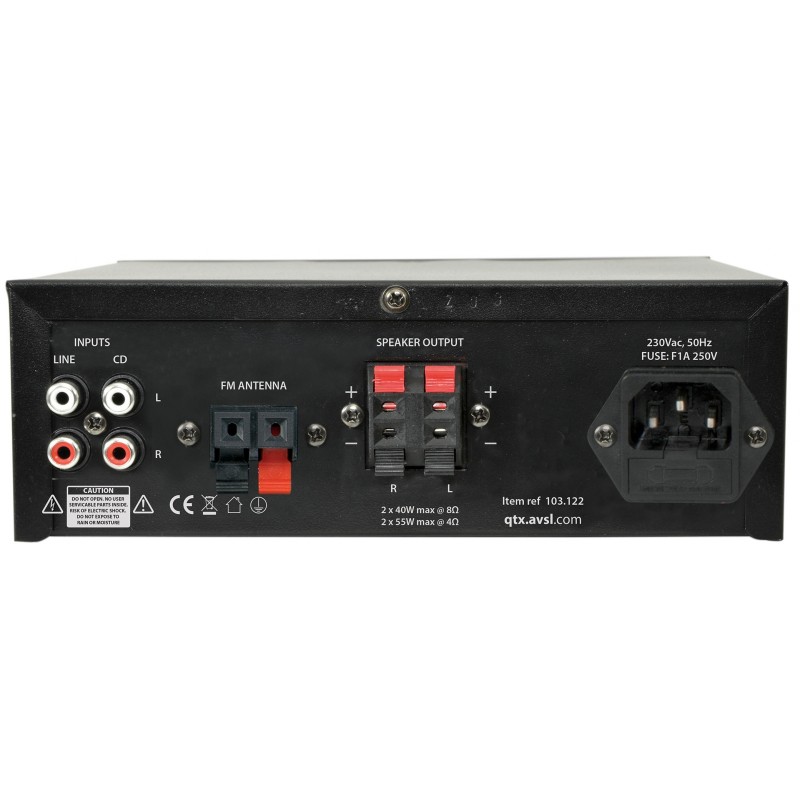Buy QTX Amplifier USB FM BT 70W 103.122UK - KAD-2BT - Amplifier USB FM BT 70W 10... in Cyprus, Nicosia, Limassol, Larnaka, Pafos