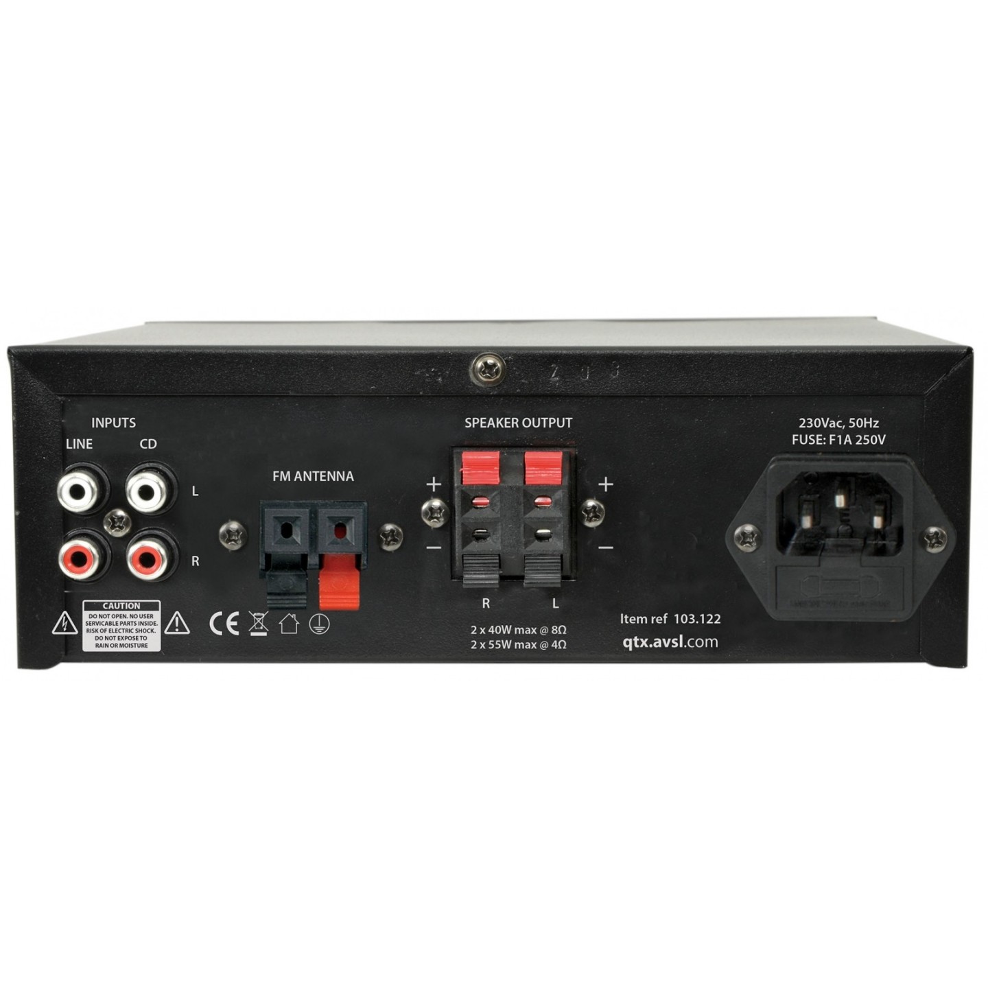 QTX Amplifier USB FM BT 70W 103.122UK - KAD-2BT - Amplifier USB FM BT 70W 103.122UK — Buy in Cyprus with Fast Delivery
