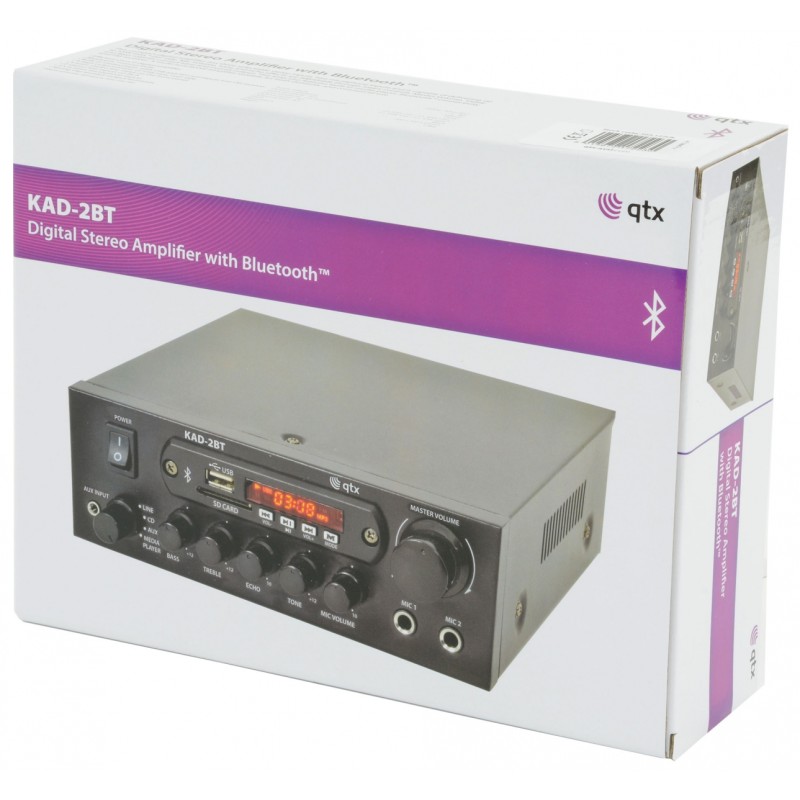 Buy QTX Amplifier USB FM BT 70W 103.122UK - KAD-2BT - Amplifier USB FM BT 70W 10... in Cyprus, Nicosia, Limassol, Larnaka, Pafos