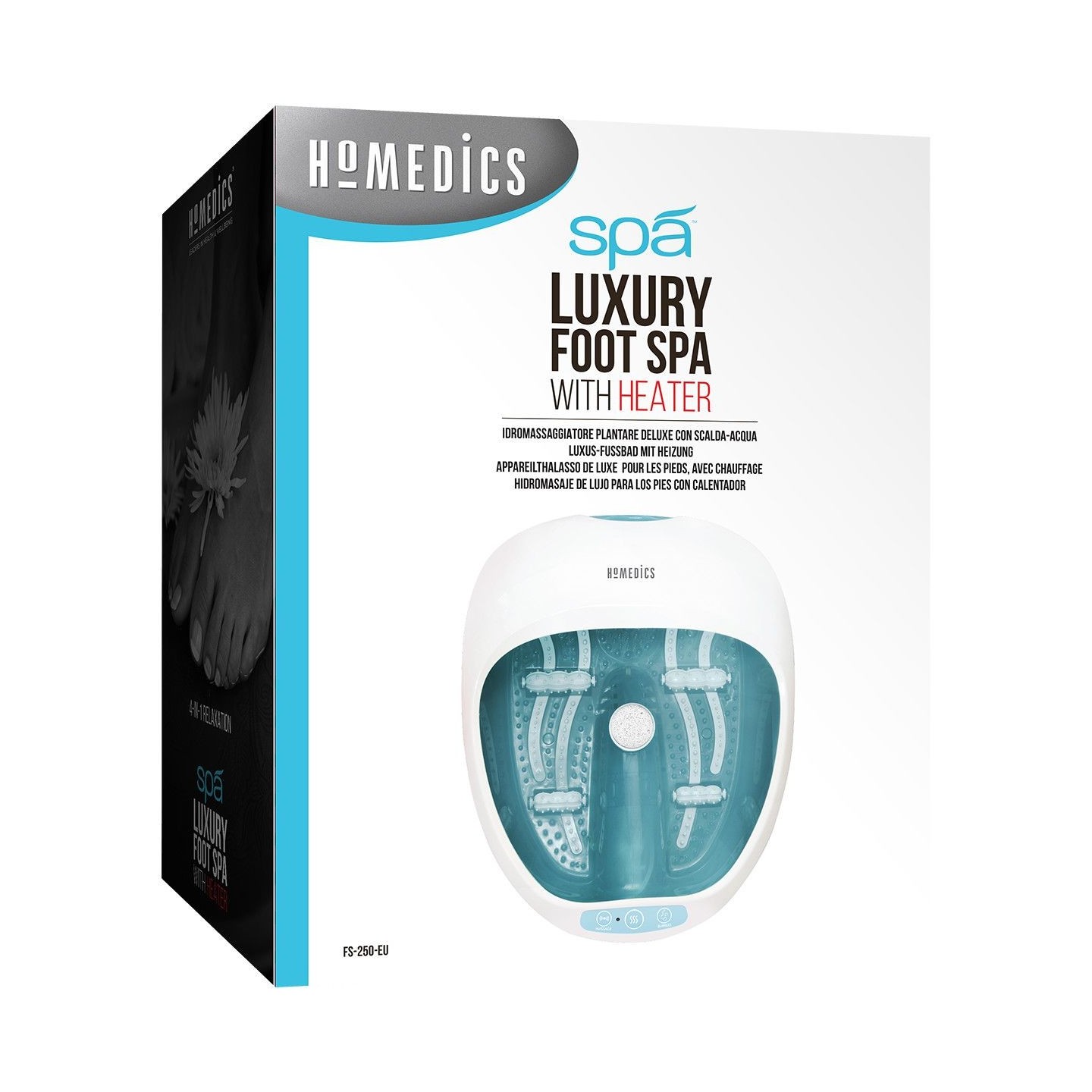 Homedics Foot Spa - FS-250 - 4in1 Luxury Foot Spa with Heater — Buy in Cyprus with Fast Delivery