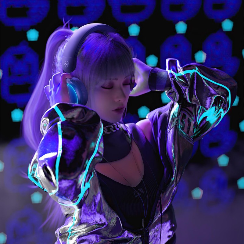 Buy Machenike Gaming Headphone - GX60 - ANC Tri-mode Wired+Bluetooth+2.4G in Cyprus, Nicosia, Limassol, Larnaka, Pafos