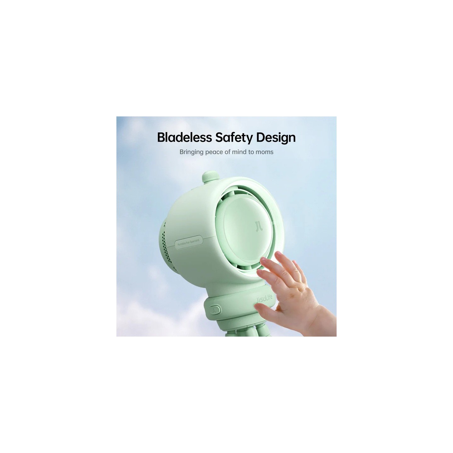 Jisulife Stroller Fan - Life2S - Brown — Buy in Cyprus with Fast Delivery