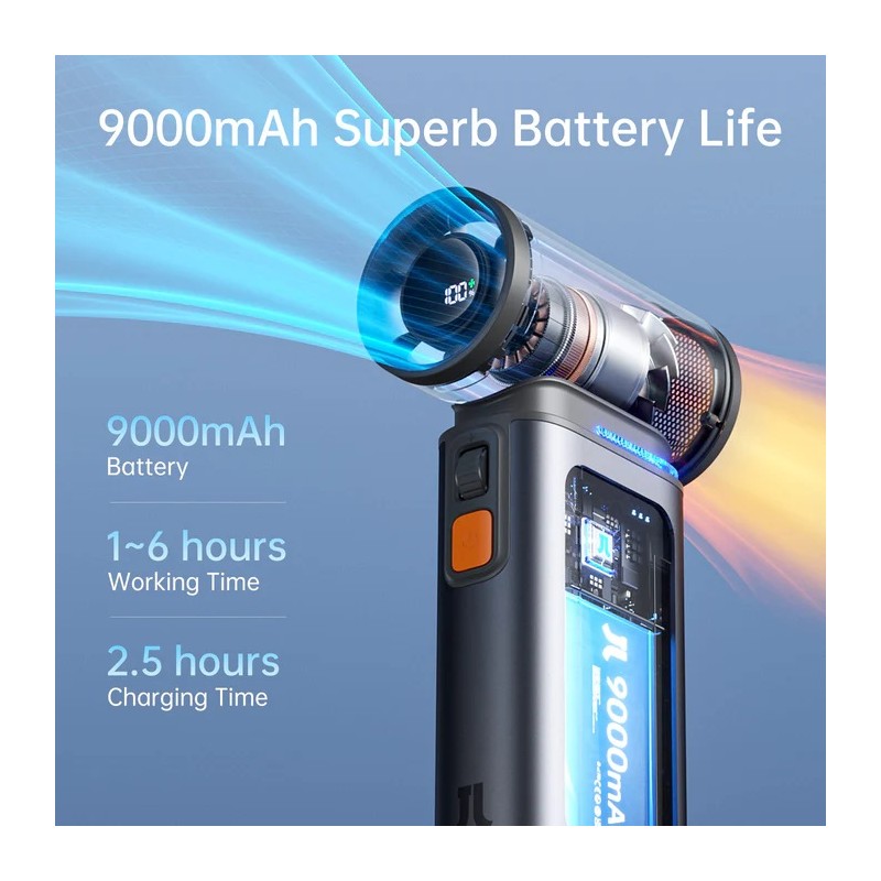 Buy Jisulife Portable Personal Fan - ULTRA 1 - Aluminium Housing, Square & Round... in Cyprus, Nicosia, Limassol, Larnaka, Pafos