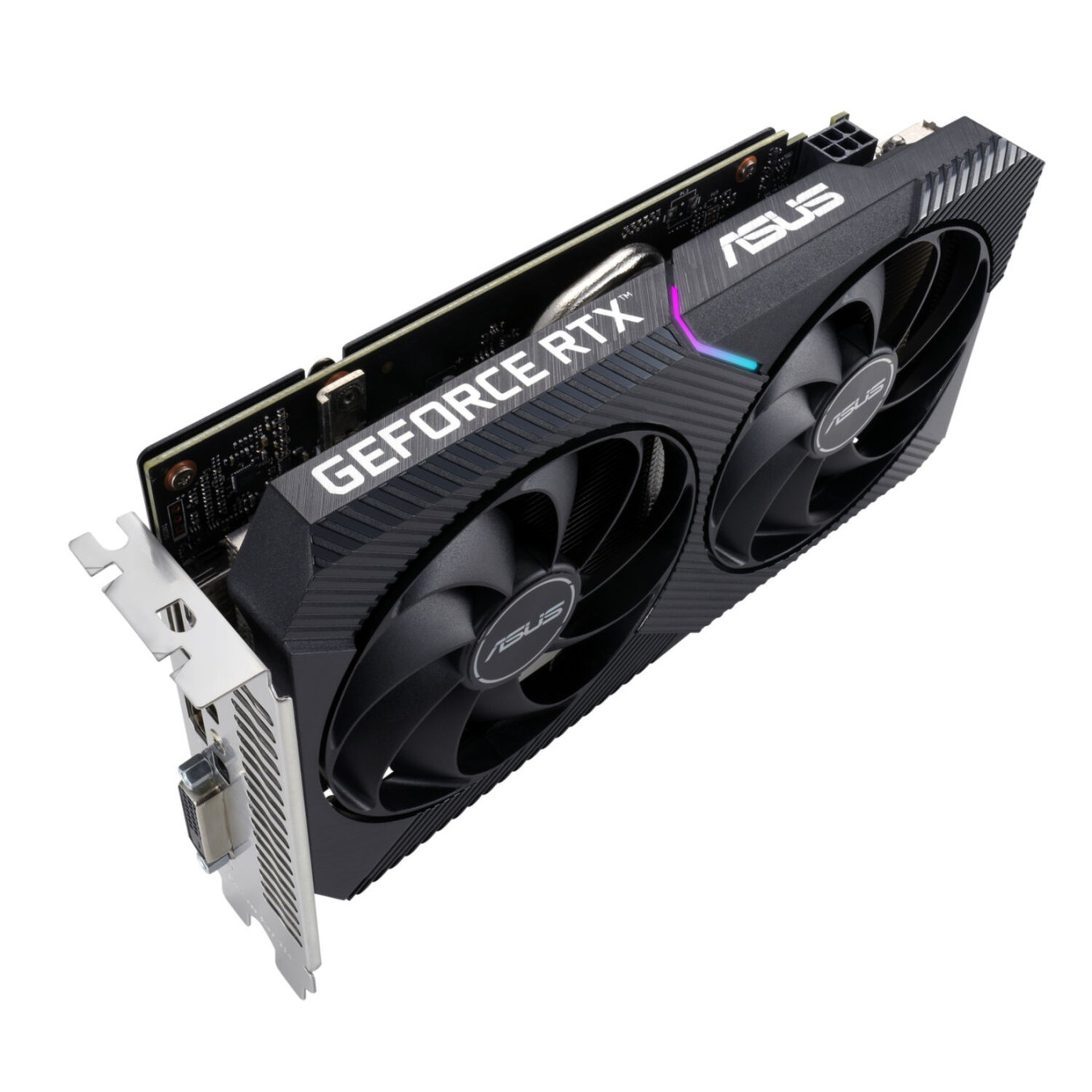 ASUS Dual GeForce RTX 3050 DUAL OC LHR V2 - 8GB GDDR6, 1822 MHz Boost, Dual Axial Fans (Black)