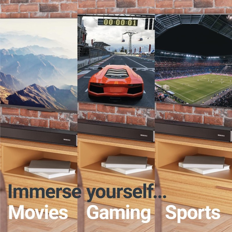 Buy Majority Sierra Plus Soundbar - 400W 2.1.2 Dolby Atmos Wireless Subwoofer 3x... in Cyprus, Nicosia, Limassol, Larnaka, Pafos