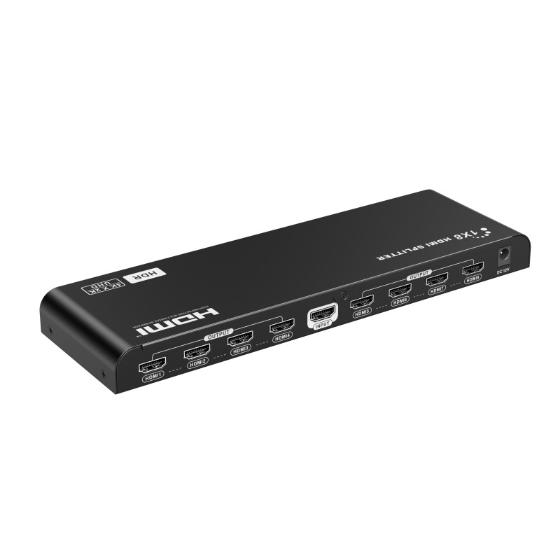 Buy Lenkeng HDMI Splitter - LKV318HDR-V3.0 - 2.0 4K60Hz Scaler 1x8 in Cyprus, Nicosia, Limassol, Larnaka, Pafos