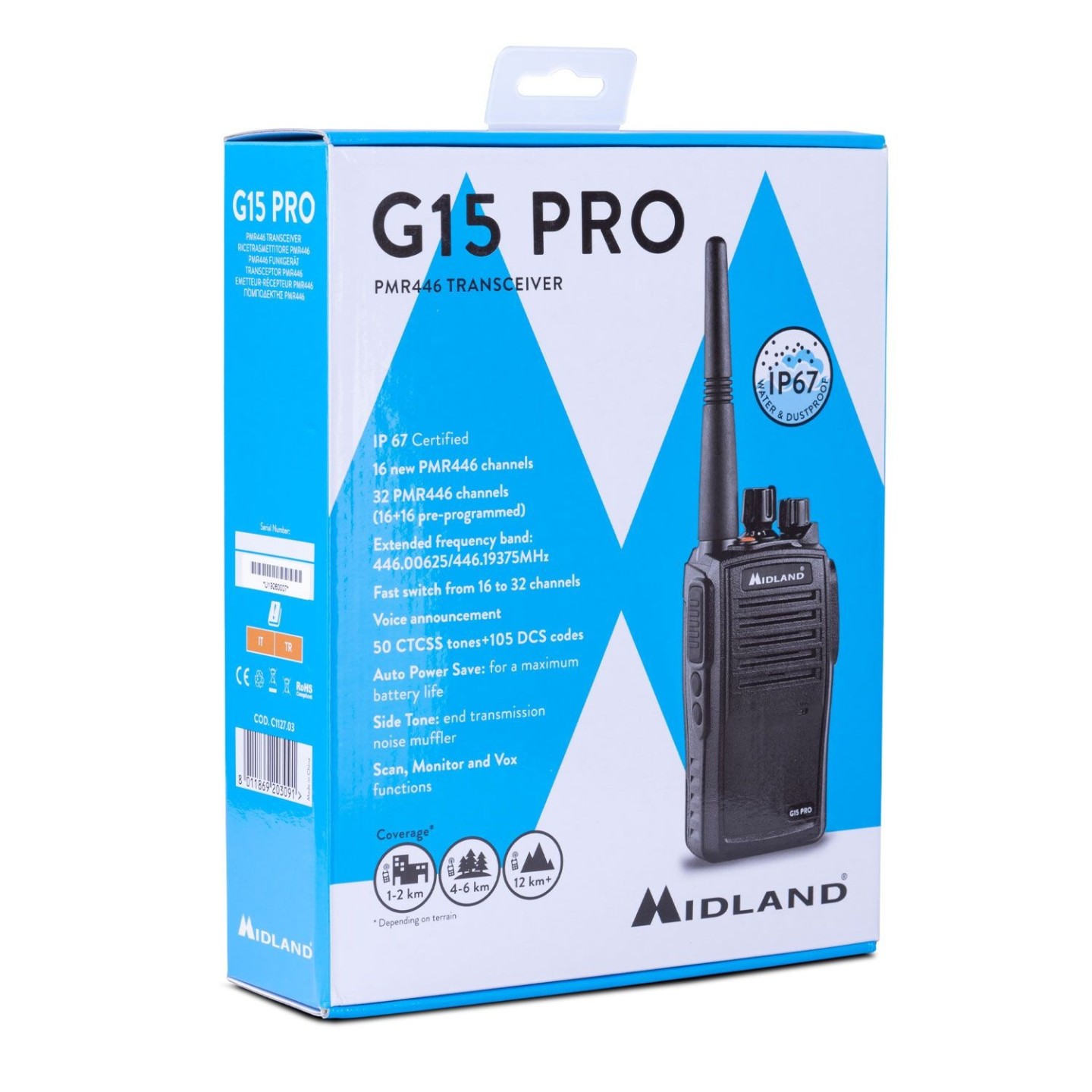 Midland Radio G-Series - G15 Pro - PMR Radio Single — Buy in Cyprus with Fast Delivery