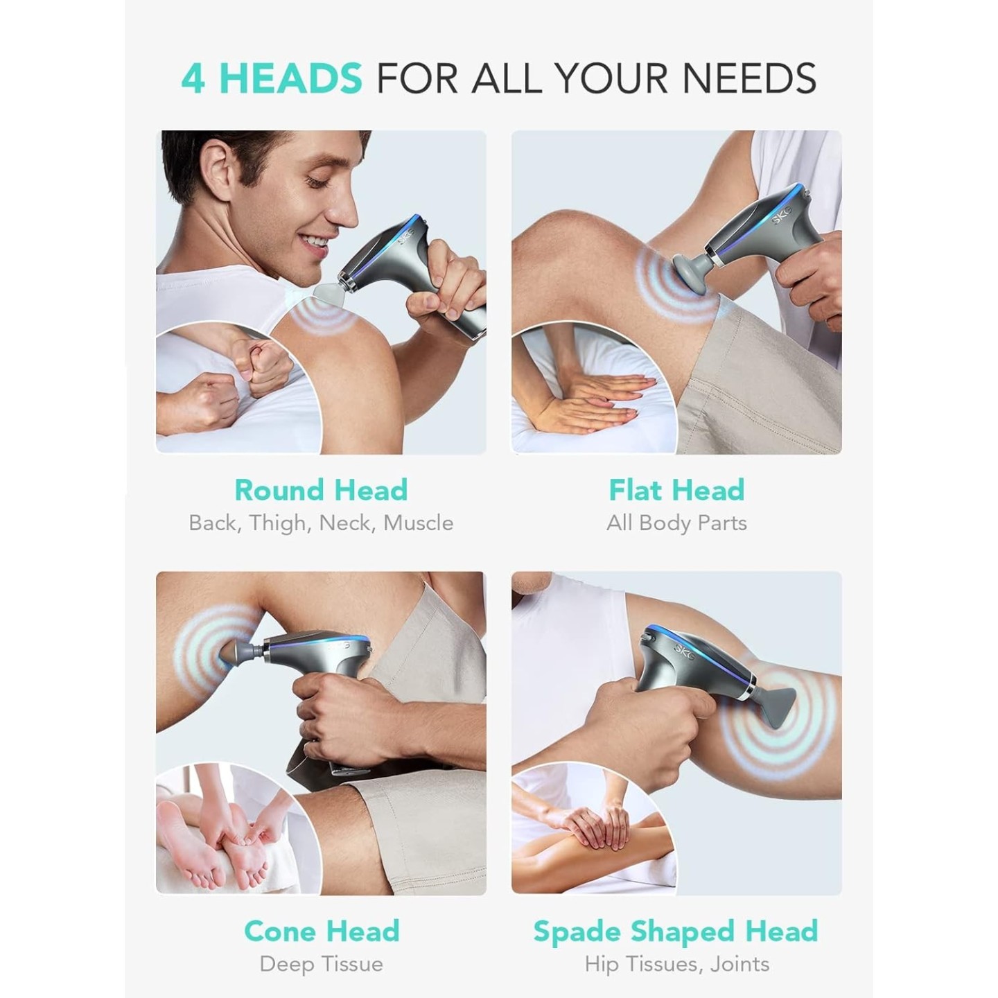 SKG Body Gun Massager - F7-E - for Athletes — Buy in Cyprus with Fast Delivery