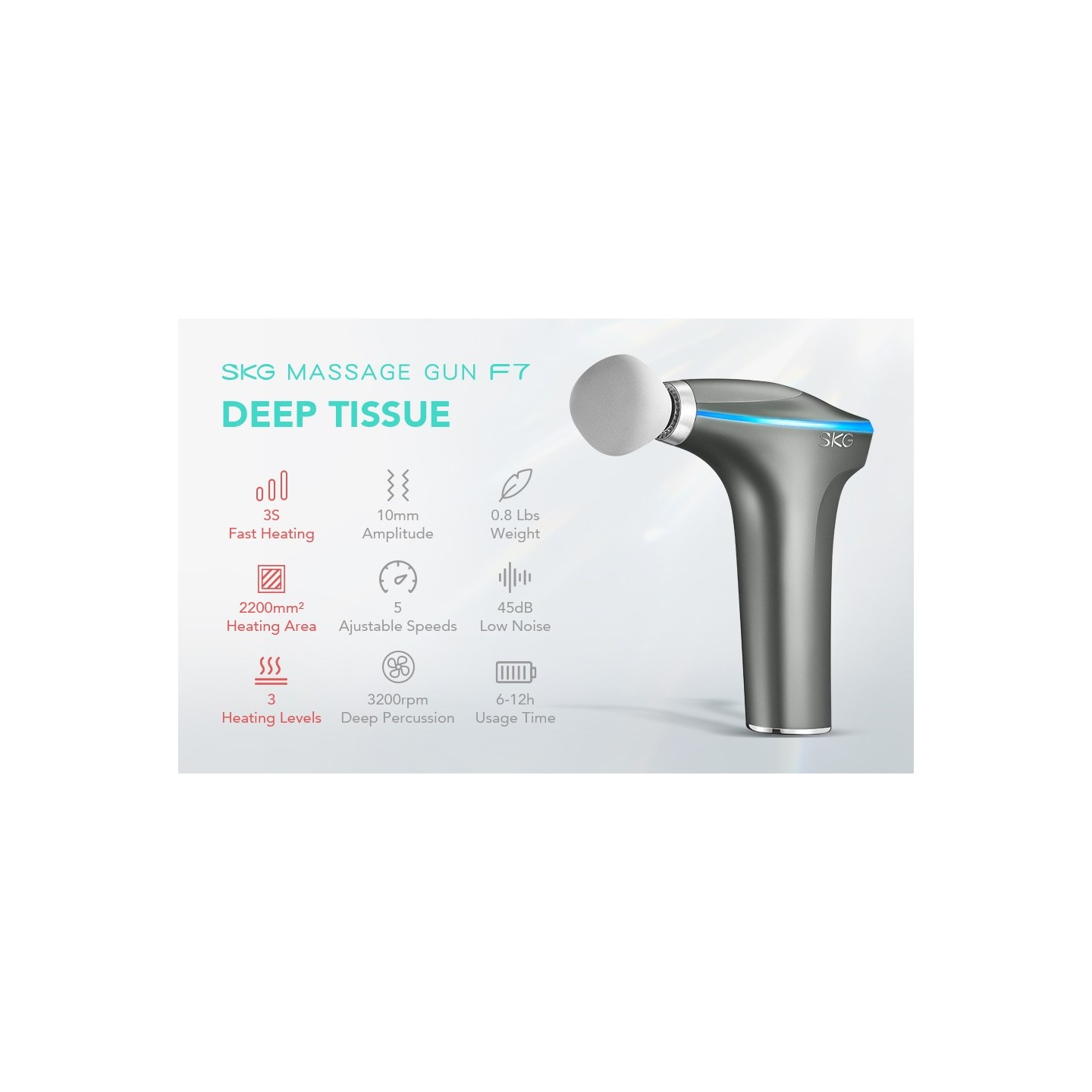 SKG Body Gun Massager - F7-E - for Athletes — Buy in Cyprus with Fast Delivery