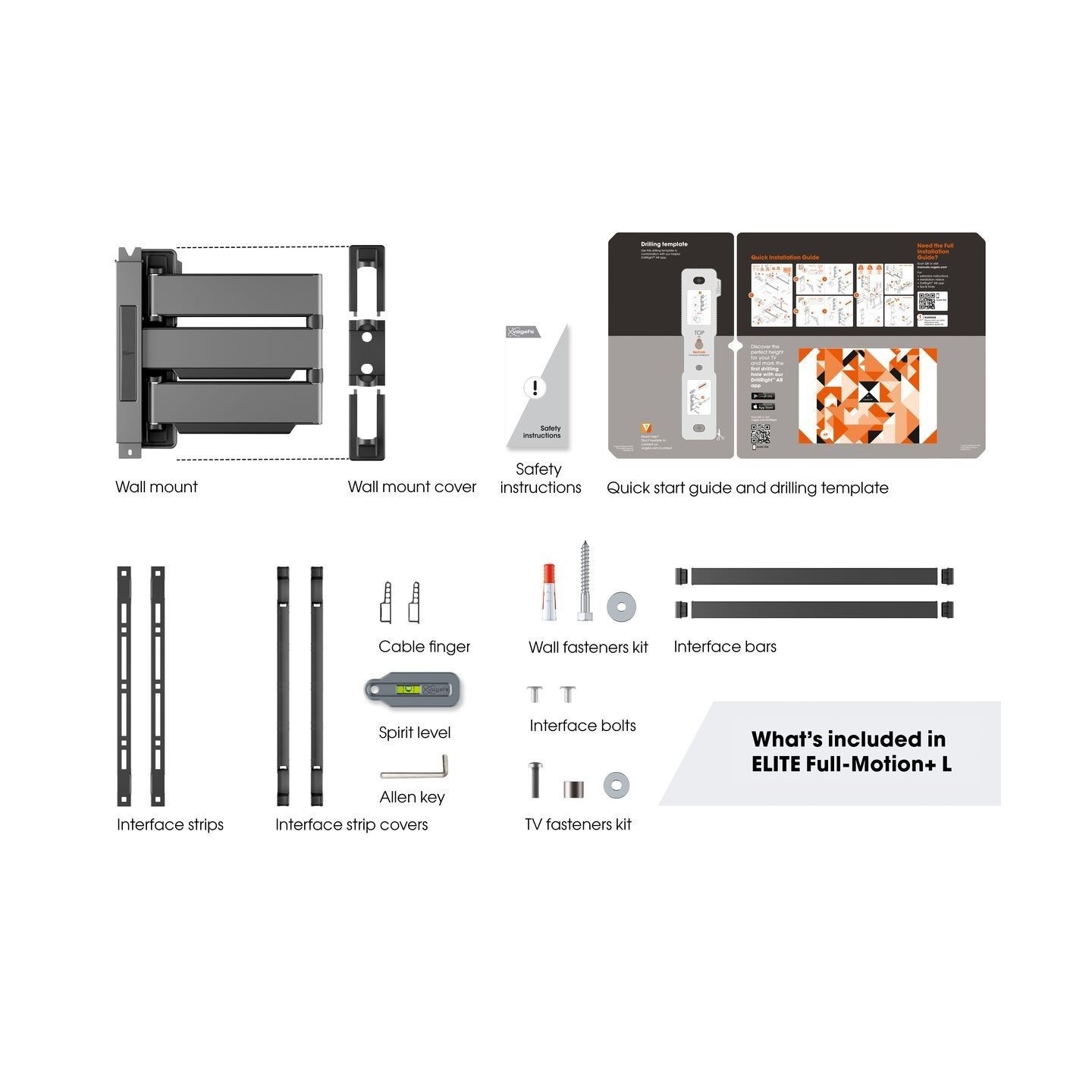 Vogels ELITE TV Wall Mount - TVM5645-W - 60x40 Turn up to 45kg White (replaces THIN545) — Buy in Cyprus with Fast Delivery