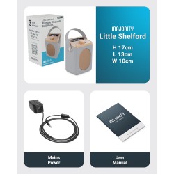Buy Majority Radio Portable FM, BT, Alarm & Sleep Timer Little Shelford White Gr... in Cyprus, Nicosia, Limassol, Larnaka, Pafos