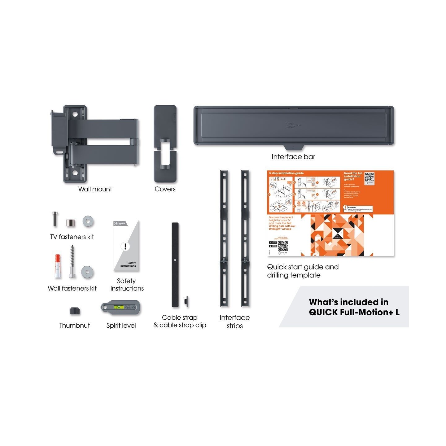 Vogels TV Wall Mount - TVM1643 - Turn 40-77'' Black — Buy in Cyprus with Fast Delivery