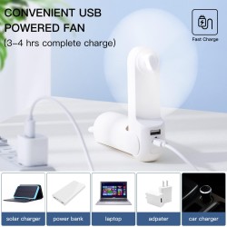 Buy Jisulife Portable Personal Fan - F8X Plus - White in Cyprus, Nicosia, Limassol, Larnaka, Pafos