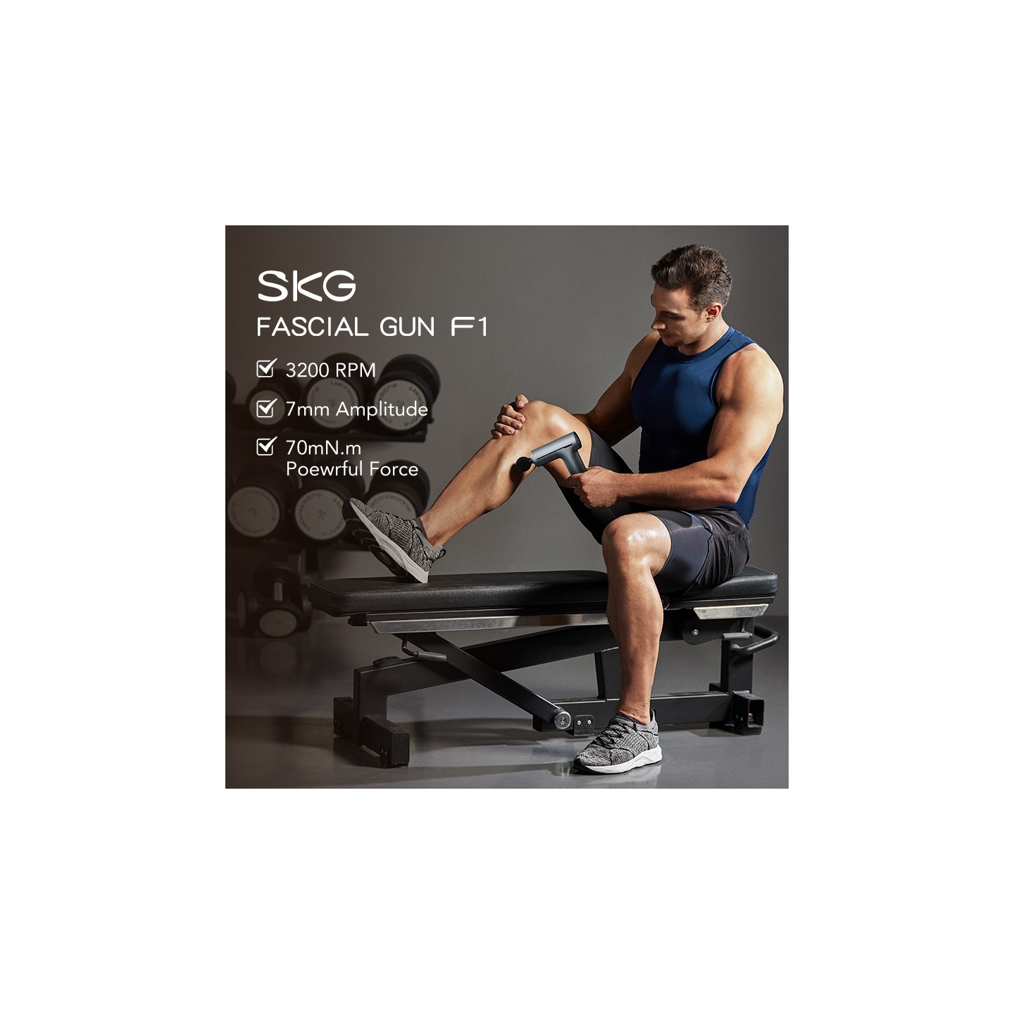 SKG Body Gun Massager - F1 Pro — Buy in Cyprus with Fast Delivery