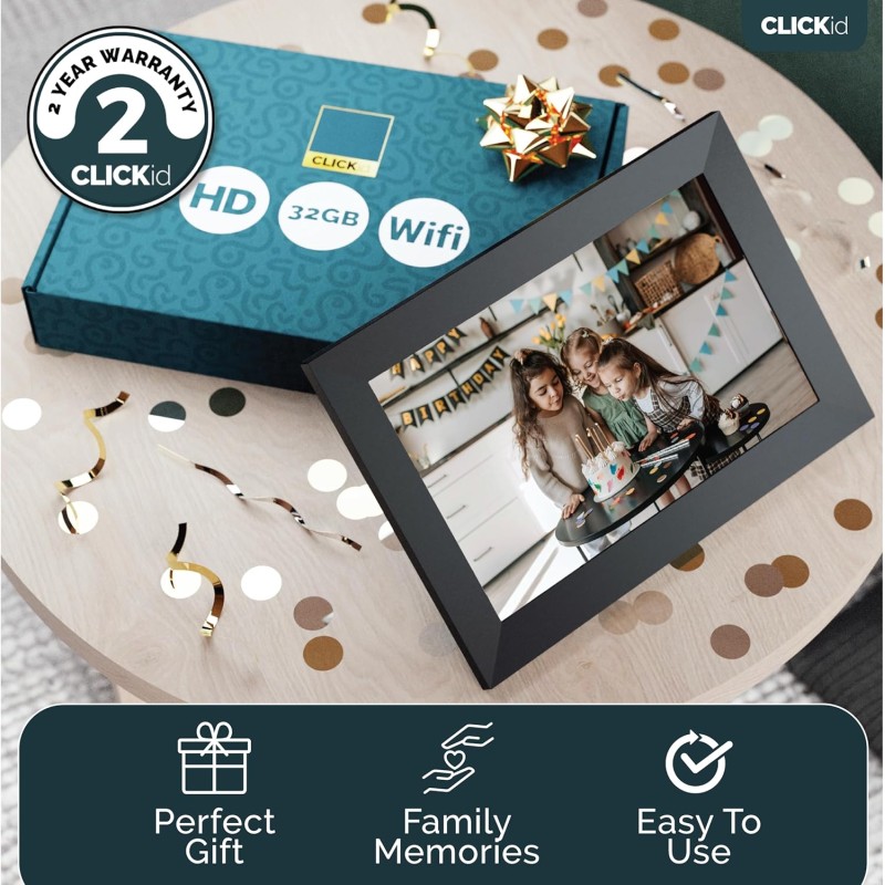 Buy Majority CLICKid - Snap10 - 10.1'' Photo Frame with Frameo App WiFI Touch in Cyprus, Nicosia, Limassol, Larnaka, Pafos