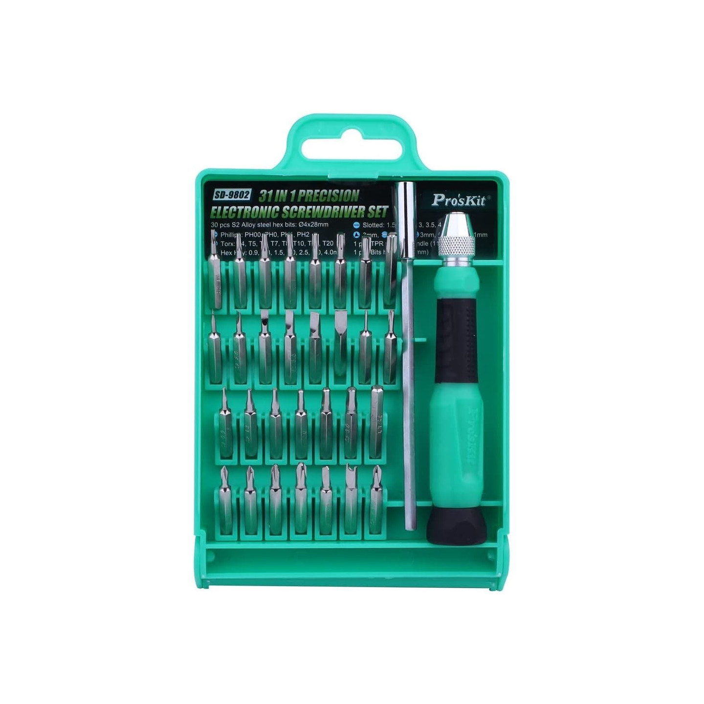 Proskit Screwdriver Precision Set of 30pcs - SD-9802 - Precision Set of 30pcs — Buy in Cyprus with Fast Delivery