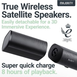 Buy Majority Soundbar - EVEREST 5.1 - Soundbar 300W with Detachable Wireless Sat... in Cyprus, Nicosia, Limassol, Larnaka, Pafos