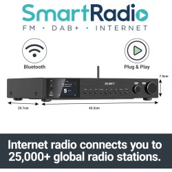 Buy Majority Radio WiFi BT USB FM LineOut Display - FITZWILLIAM 2 - Black in Cyprus, Nicosia, Limassol, Larnaka, Pafos