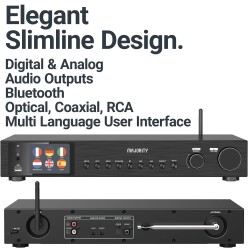 Buy Majority Radio WiFi BT USB FM LineOut Display - FITZWILLIAM 2 - Black in Cyprus, Nicosia, Limassol, Larnaka, Pafos