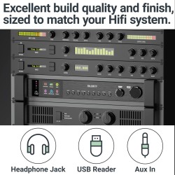 Buy Majority Radio WiFi BT USB FM LineOut Display - FITZWILLIAM 2 - Black in Cyprus, Nicosia, Limassol, Larnaka, Pafos