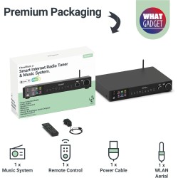 Buy Majority Radio WiFi BT USB FM LineOut Display - FITZWILLIAM 2 - Black in Cyprus, Nicosia, Limassol, Larnaka, Pafos